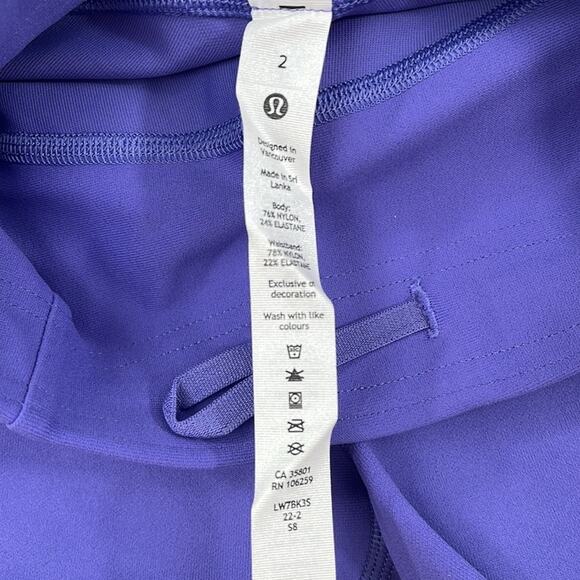 NWT Lululemon SenseKnit Running HR Short 10” Chai Purple Womens 2 - Picture 8 of 11